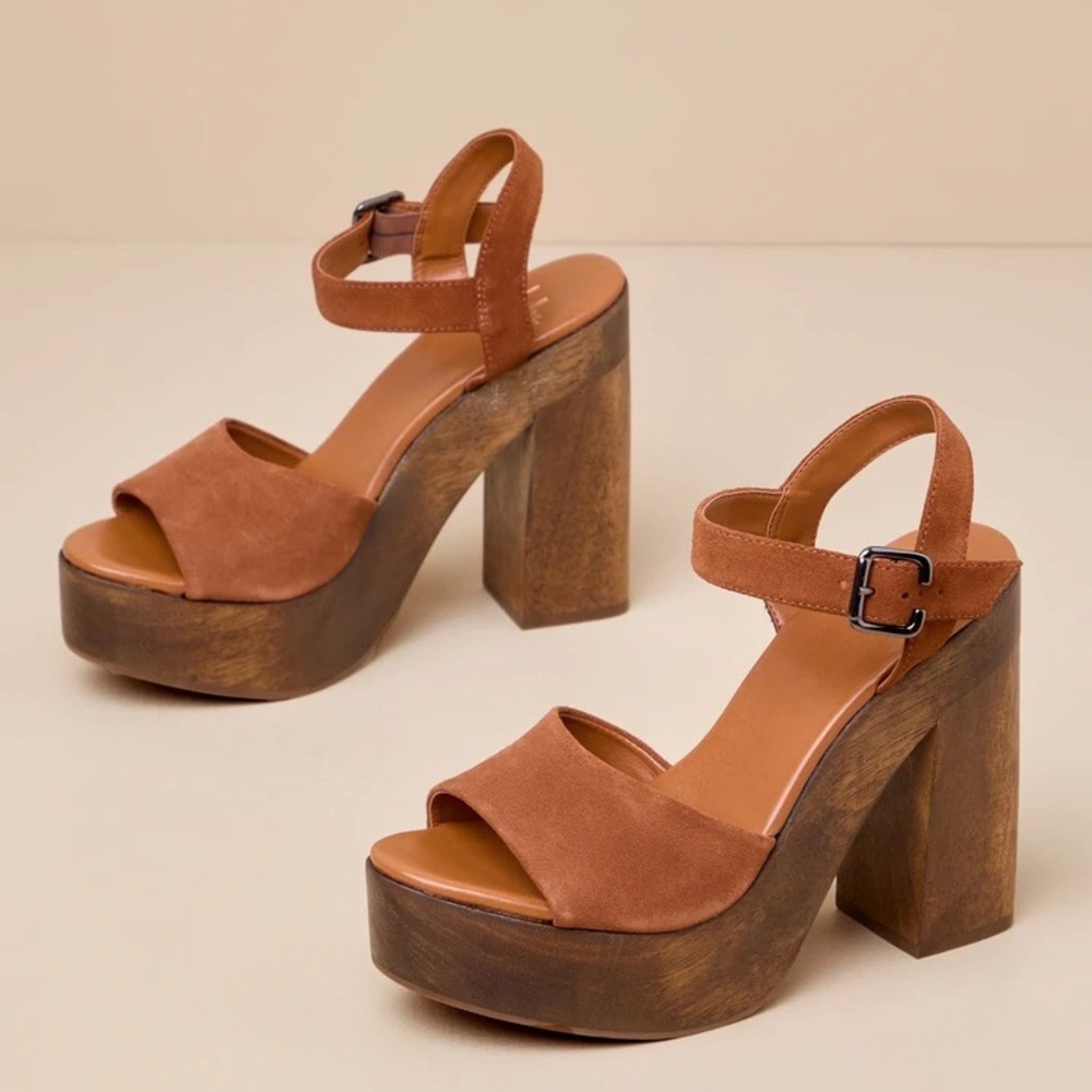 Lulus Lolita Wooden Platform Heel